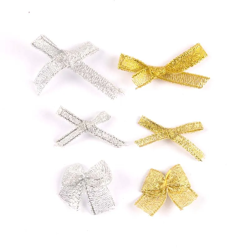 50 шт. Серебряный/Золотой бант Рождественская елка украшение Рождественское