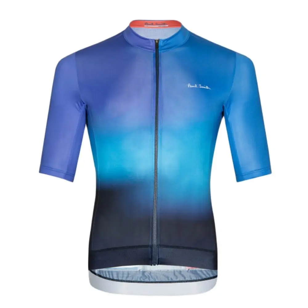 

Paul Smith UK Cycling Jersey Summer Triathlon Tops Bike Shirt Mens Short Sleeve Quick Dry Maillot Ropa Ciclismo Bike Equipment