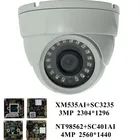 Металлическая потолочная купольная IP-камера 43 Мп, NT98562 + SC401AI, 2560*1440, 18 светодиодов, инфракрасная, ИК, инфракрасная, VMS, XMEYE, H.265, ONVIF, радиатор P2P, облако