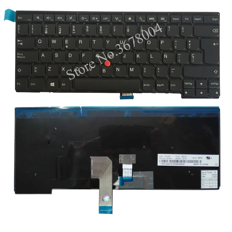 Новая клавиатура SP для ноутбука LENOVO THINKPAD T440 T440S T431S T440P T450 T450S испанская 04Y2736|laptop