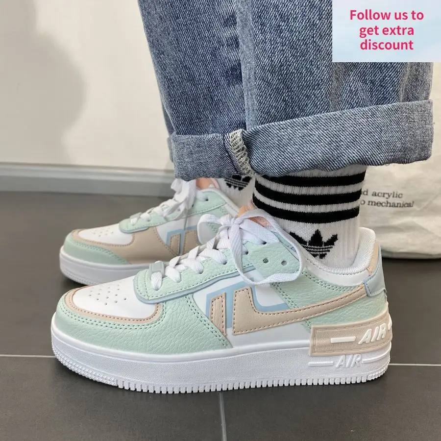 

women's vulcanized shoes candy color women's sneakers fashion all-match new Zapatillas Mujer color matching sneakers