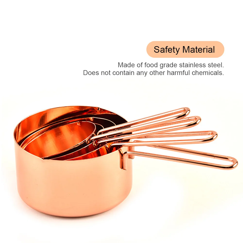 

8pcs Accessories Kitchen With Cups Baking Stainless Steel Multipurpose Measuring Spoon Set Home Stackable Dry Liquid Ingredients