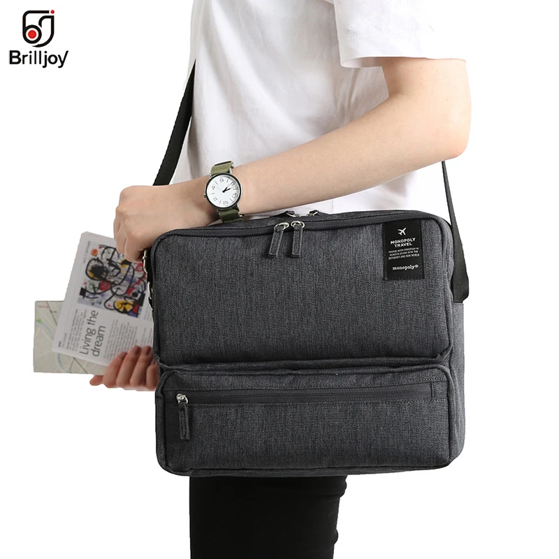 Brilljoy Multifunction Women Travel Bag Electronic Digital Bag For Phone Business Portable Book Bag Card Pouch mens shoulder bag