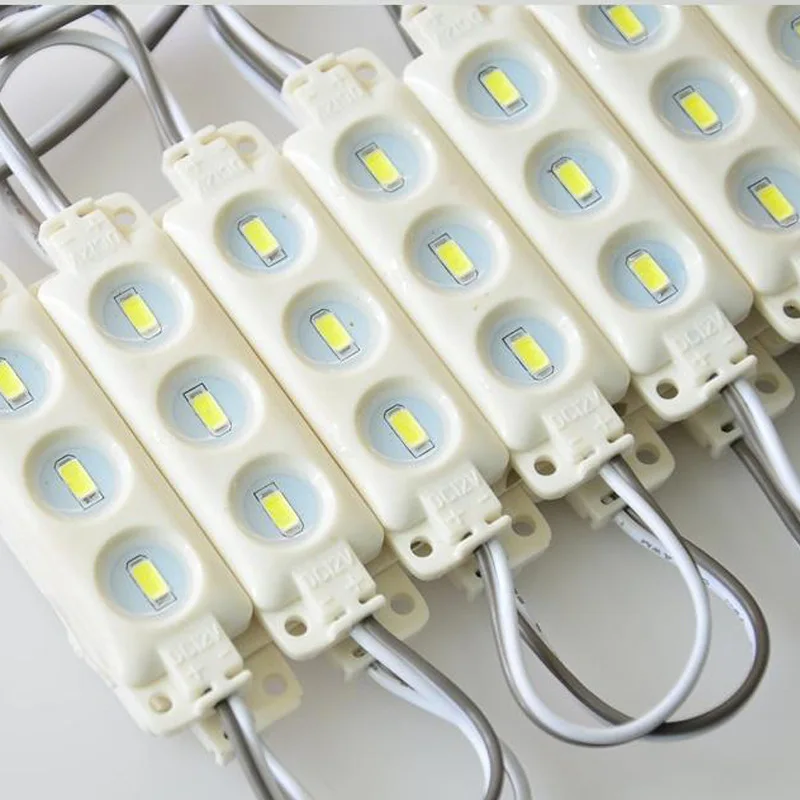 

12V waterproof 5730 3LEDs Injection molding LED Module high lumen super bright led modules lighting 100PCS/Lot