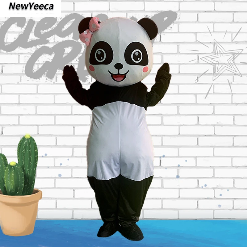

Very Cute Giant Panda Cartoon Doll Mascot Costumes Web Celebrity Funny Party Clothes Customized for Adult