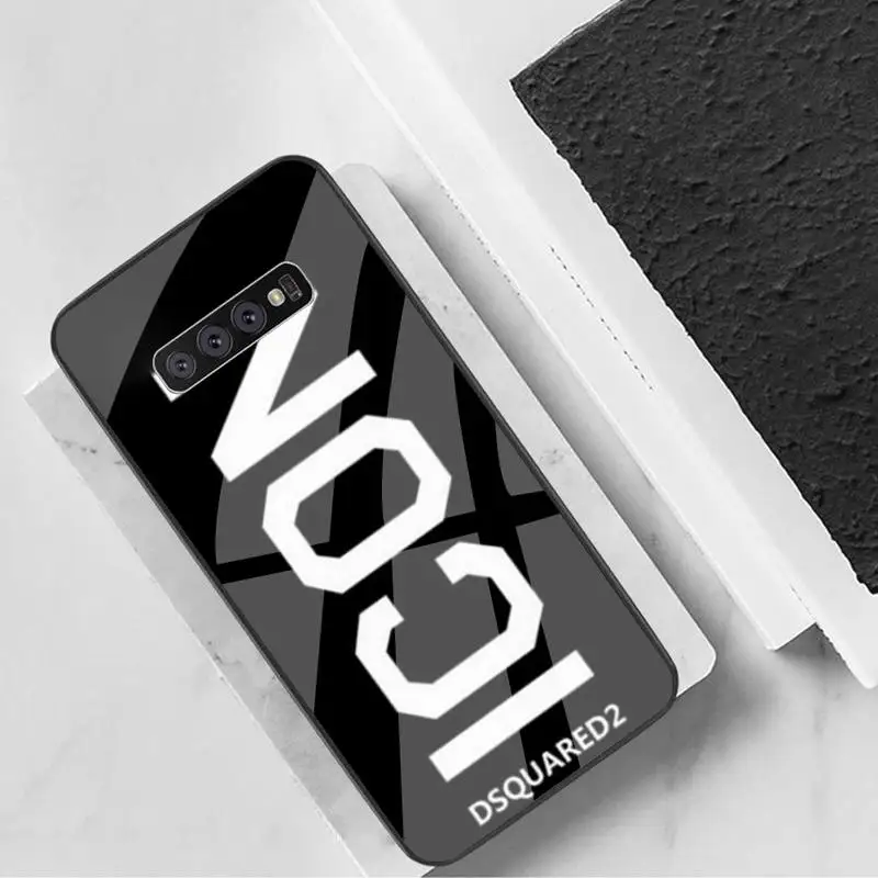 

Maple Leaf DSQUARED2 DSQ2 ICON Phone Cases Tempered Glass For Samsung S6 7 8 9 10 20 Plus Ultra Note8 9 10 10pro