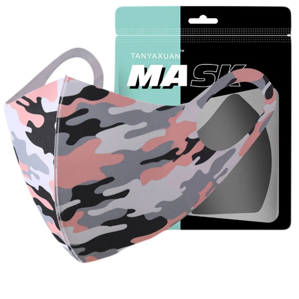 PM2.5 камуфляжная дышащая маска для рта моющаяся и многоразовая ветрозащитная