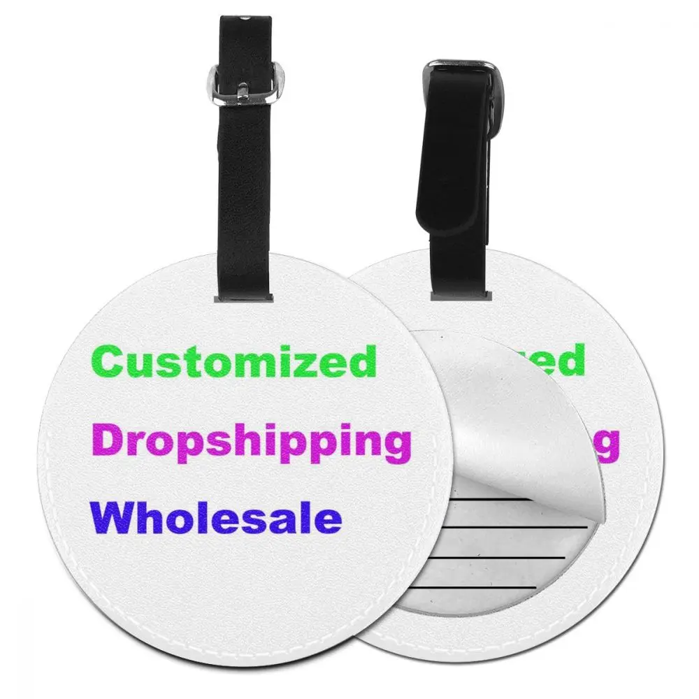 Бесшумный дизайн Заказная Круглая этикетка на чемодан набор для женщин и мужчин