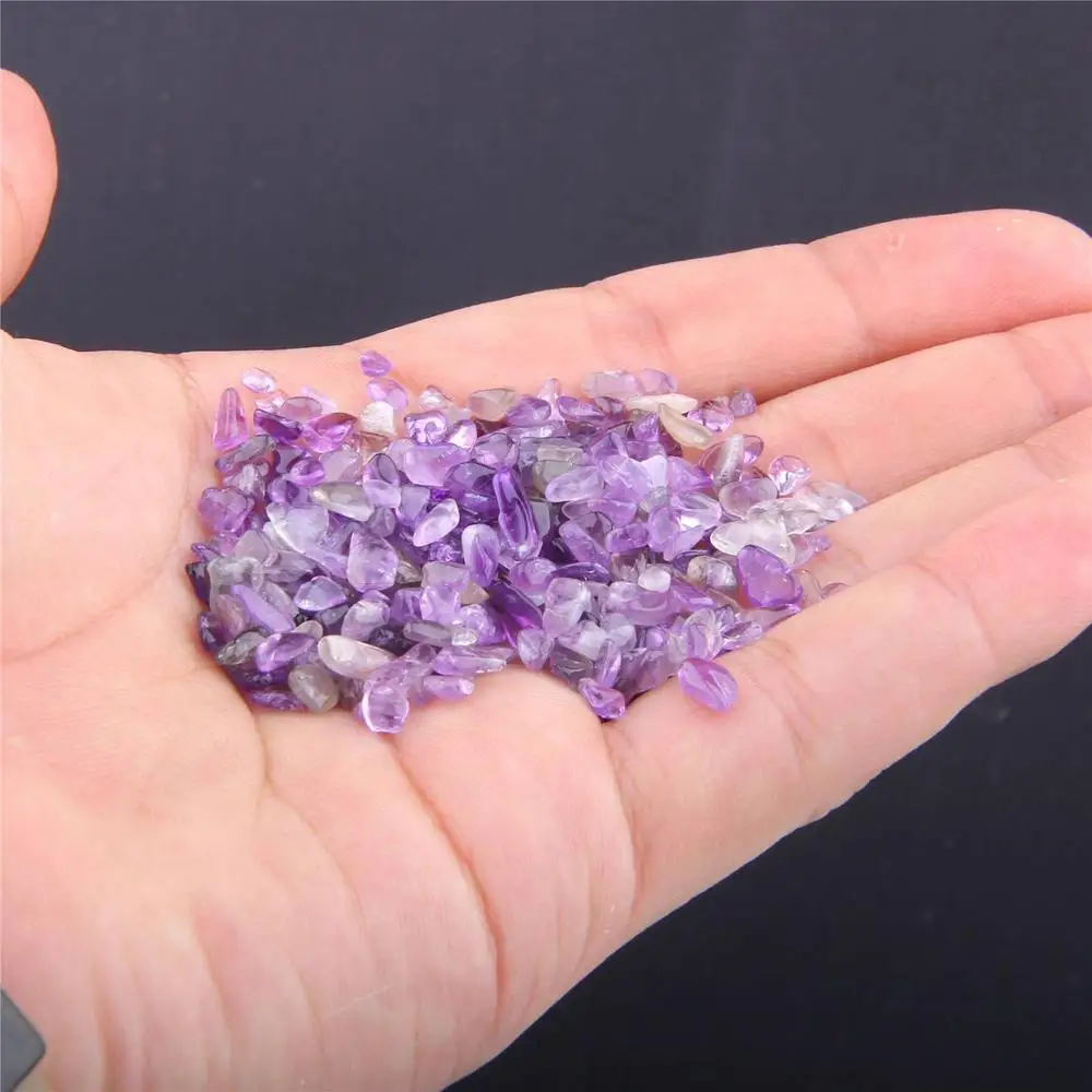 Amethyst VINSWET 50 г Натуральный Темный аметис порошок кристалл гравий камень необработанные камни камень минеральный аквариум бонсай украшения энергетический камень - Цвет: Amethyst
