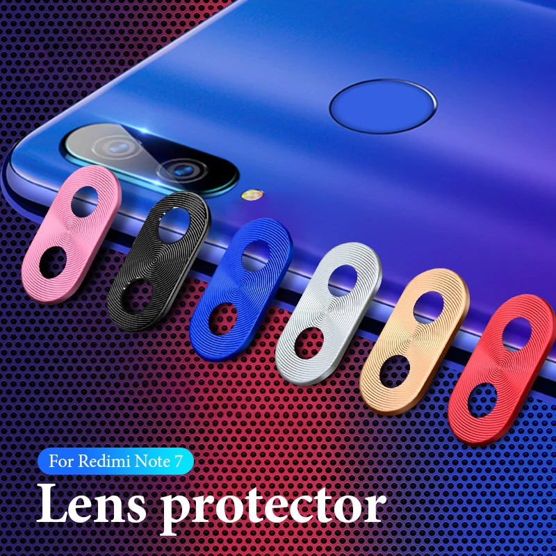 Чехол для объектива камеры Redmi Note 8 Pro полное покрытие защитное кольцо алюминиевое