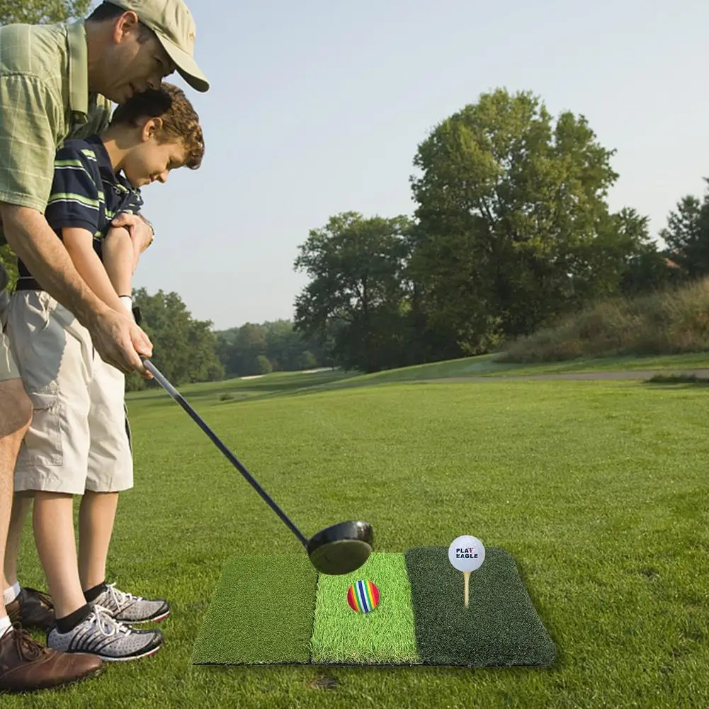 Satin Al Golf Isabet Mat Katlanabilir Taşınabilir Kauçuk Taban Ağırlıklı Uygulama Koyarak çim üç Renkli çim Halı Pedi
