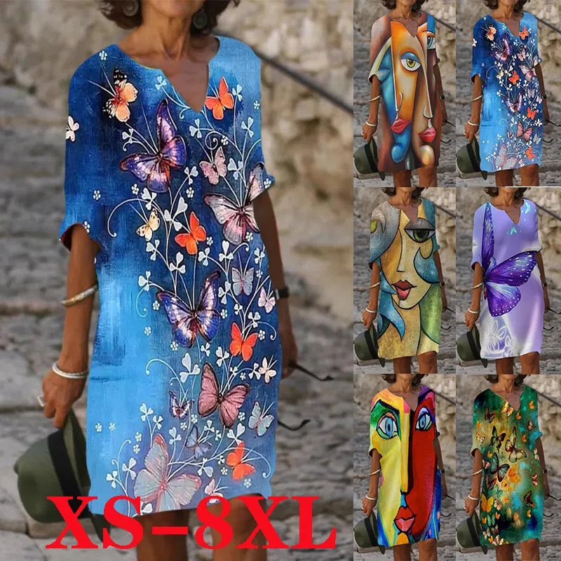 Платье из чистого хлопка новое платье с принтом осенне-зимнее мини-платье