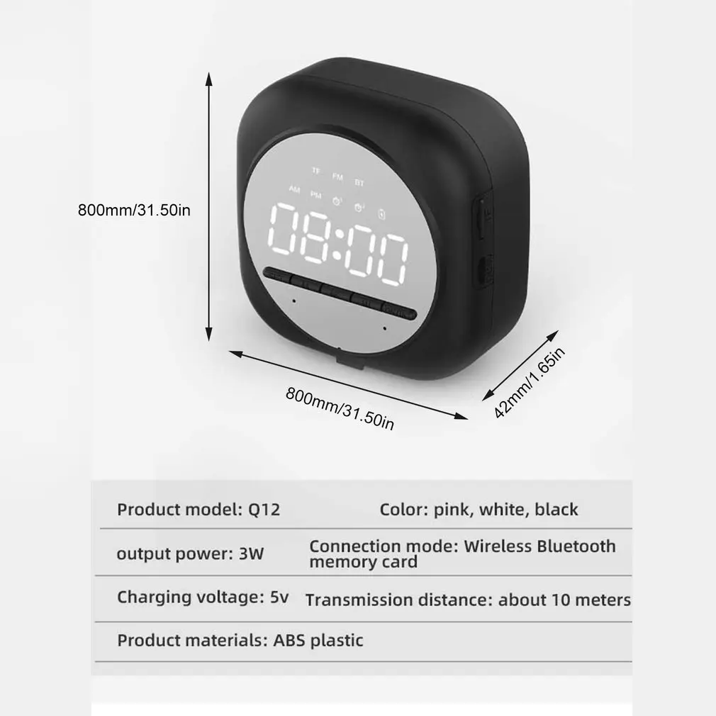 

Led Mirror Alarm Clock Digital Snooze Table Clock Wake Up Light Electronic Large Time Display Home Decoration Clock