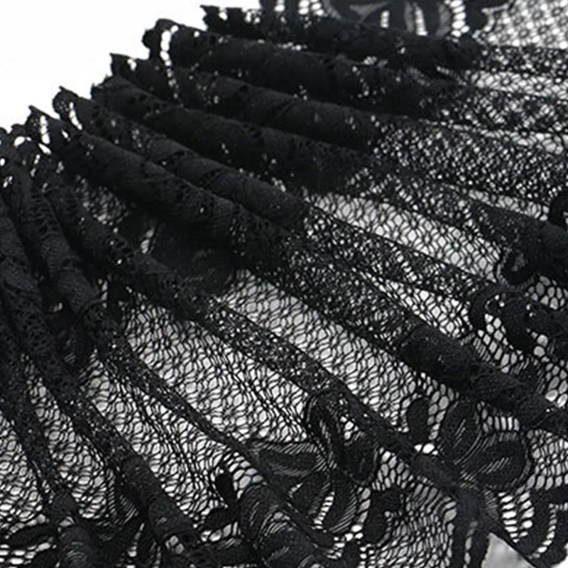 15-18 см Роскошная вышивка белый черный корейский кружевной ткани Отделка ленты DIY