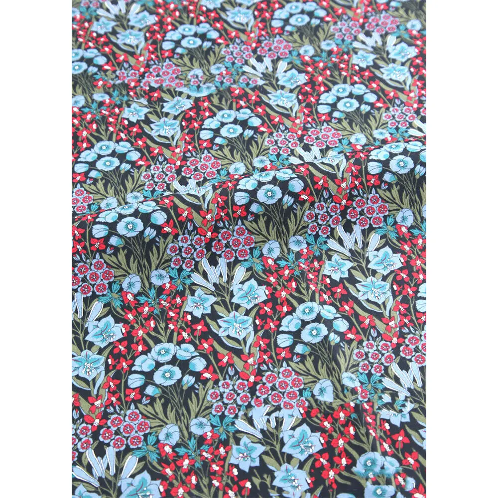 6 шт./лот лесная птица цветочный принт ткань 100% хлопок саржа квадратный лоскутный