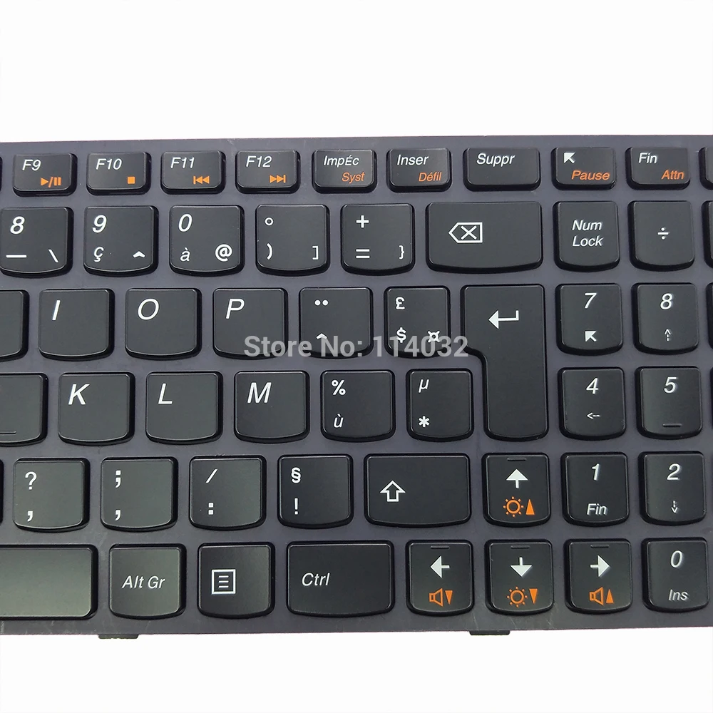 Клавиатура FR с французской подсветкой для Lenovo Y580 Y590 Y580NT Y510 Y510P Y570 черная ноутбука