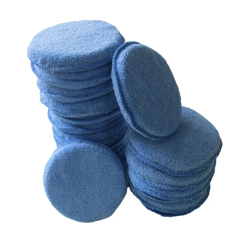 10 шт./лот 5 ''автомобильные круглые полировальные подушечки из микрофибры для