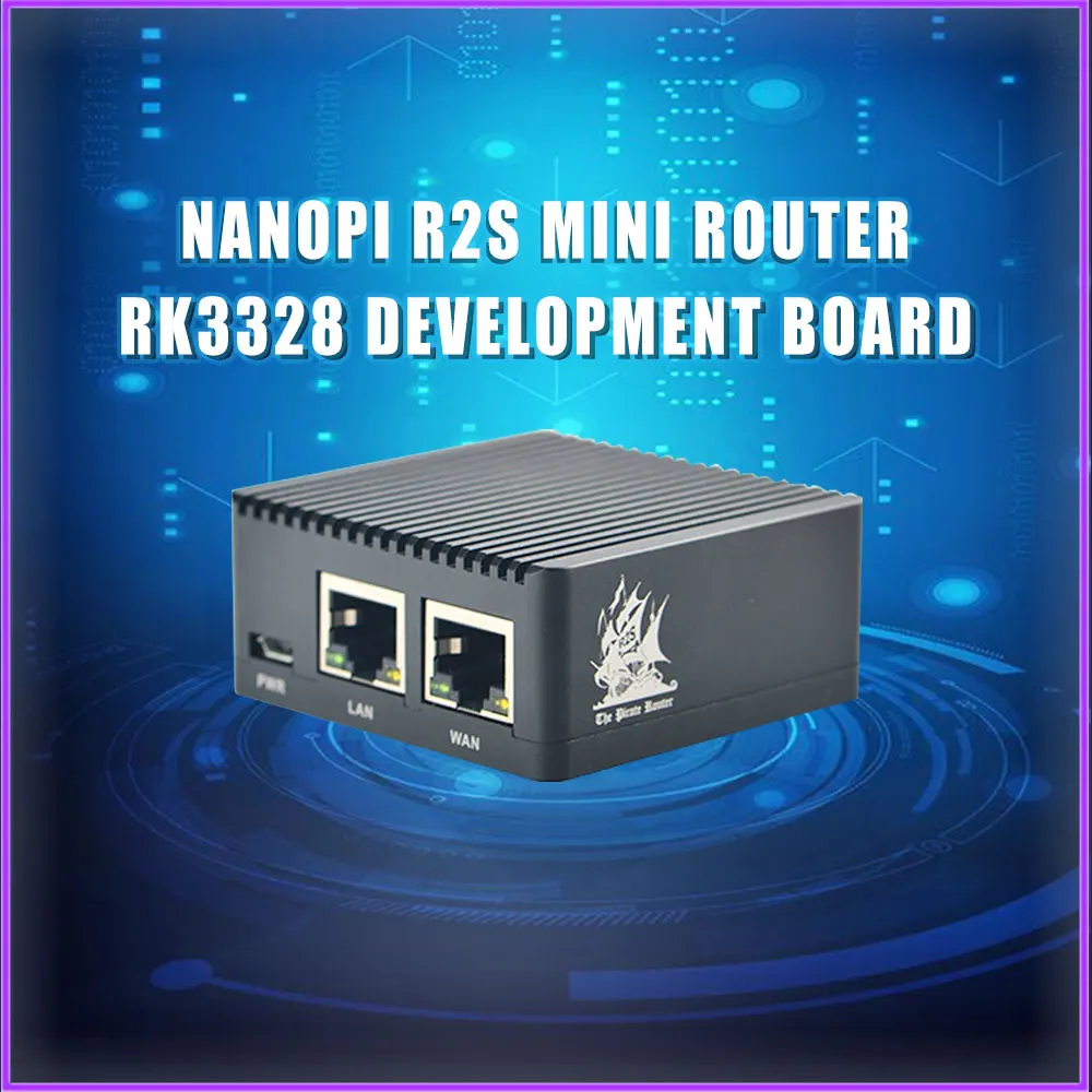 Шлюзы Ethernet NanoPi R2S с двойным Гбит/с поддержка системы OpenWrt LEDE плата V2ray Ssr Linux Rockchip