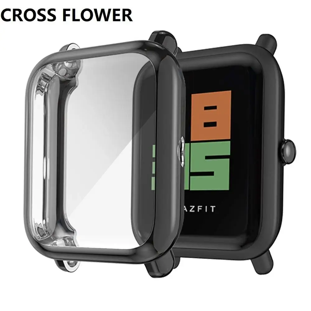 Защитная пленка для экрана тонкий цветной чехол из ТПУ защитный Huami Amazfit Bip Younth Watch