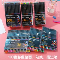 fineline color pens set art marker watercolor hand drawn design sketch needle pen dawing writing liner r anime school supplies