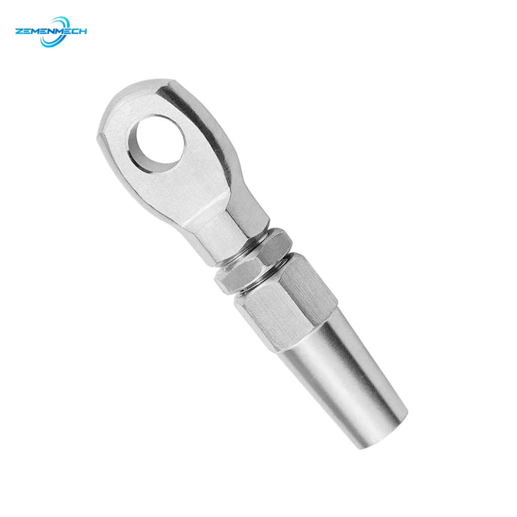 

Marine Grade 316Stainless Steel 4mm Swageless Eye Terminal Wire Cable Rope DIY Fitting Rigging Hardware Balustrade Kit Home Bolt