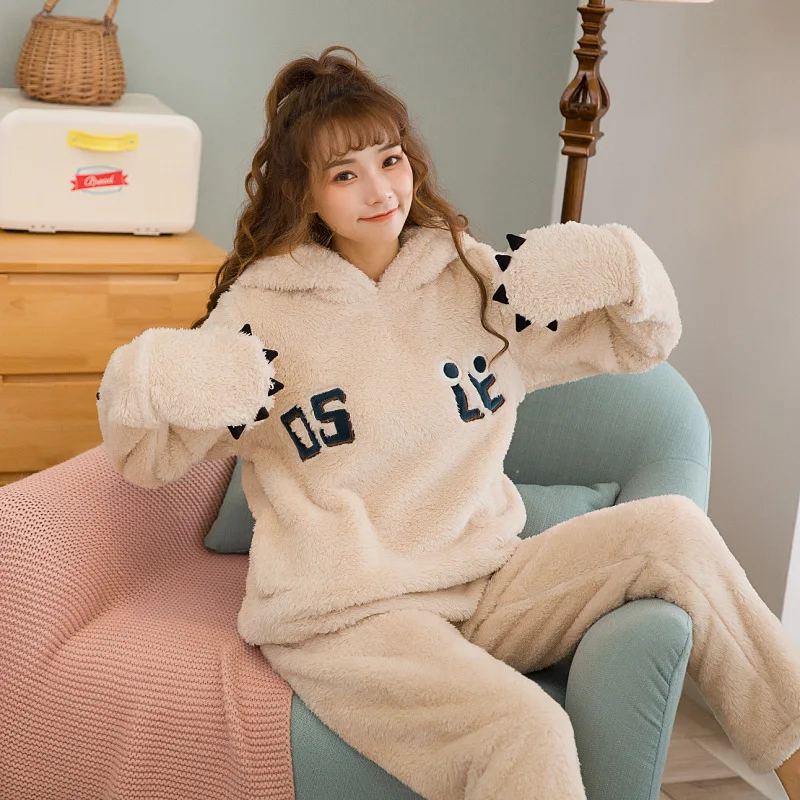 Пижама женская фланелевая зимняя теплая в виде панды | Женская одежда