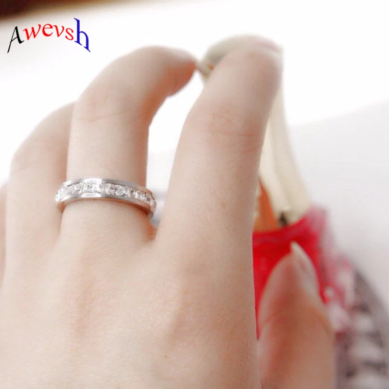 Горячая Пара стекируемые брендовые кольца для женщин однорядное кольцо