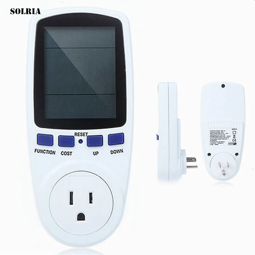 230V 16A Wattmeter Digital LCD Energy Meter Current Voltage Analyzer KWh Power Watt Electricity Switch Socket Monitor EU | Инструменты