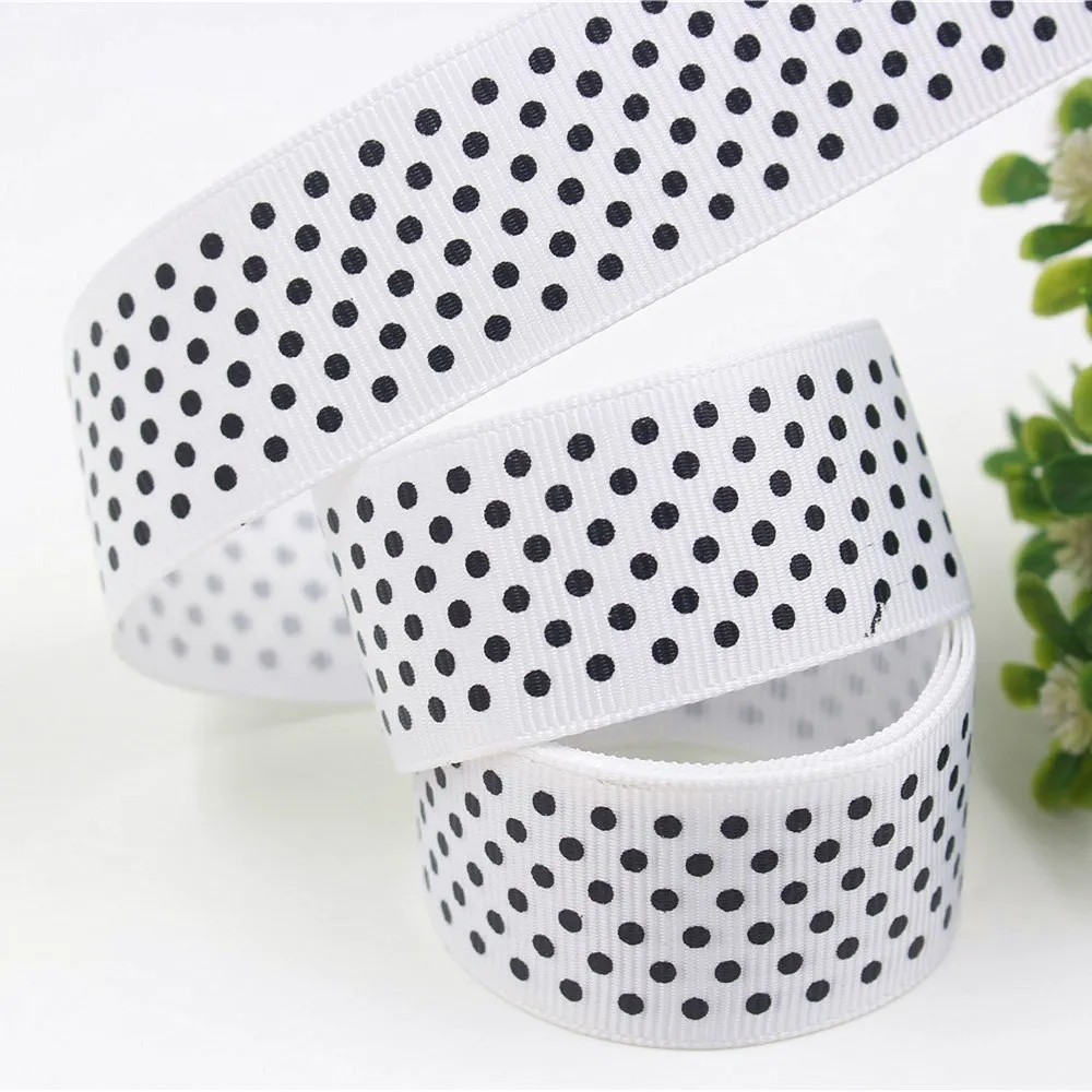 1 дюйм 25 мм 10 ярдов корсажные ленты с черными точками аксессуары и украшения