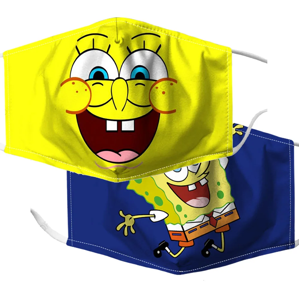 Маски для косплея взрослых на Хэллоуин Губка Боб-Полотенце Украшение дышащая