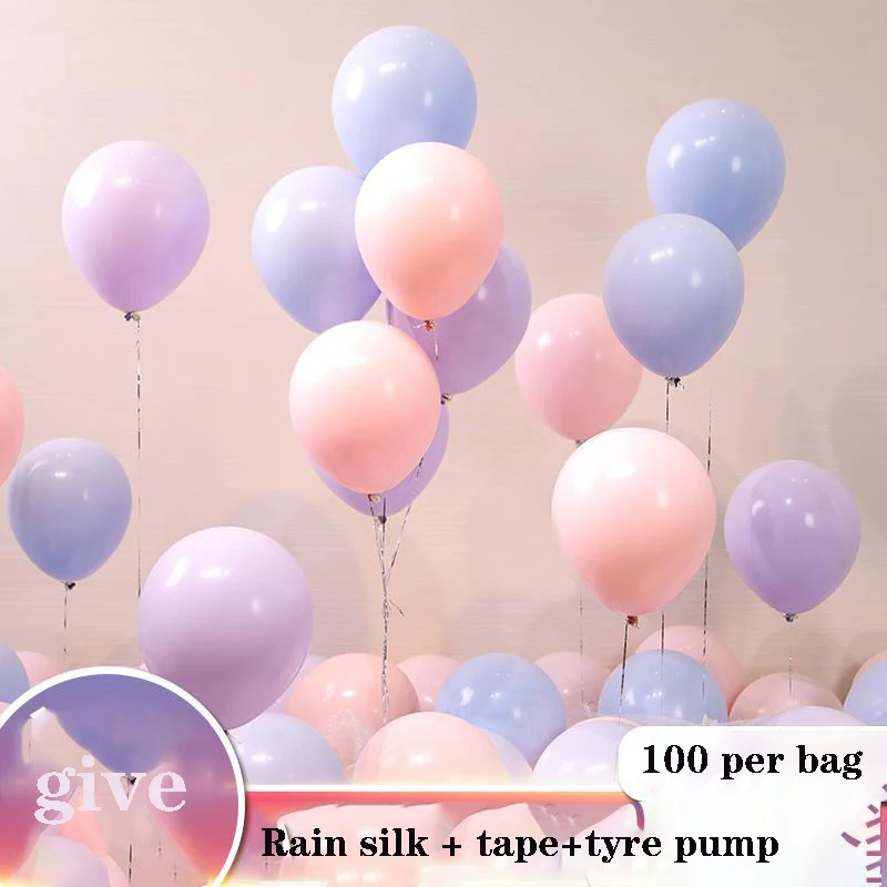 100 шт./партия металлические гелиевые шары