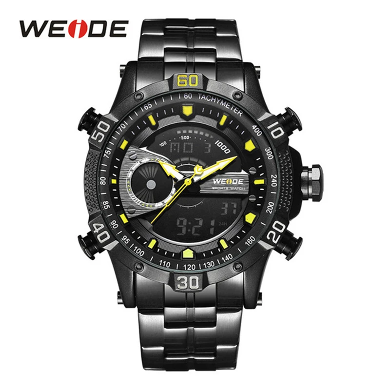 WEIDE часы Relogio Masculino цифровые Лидирующий бренд Роскошные мужские кварцевые