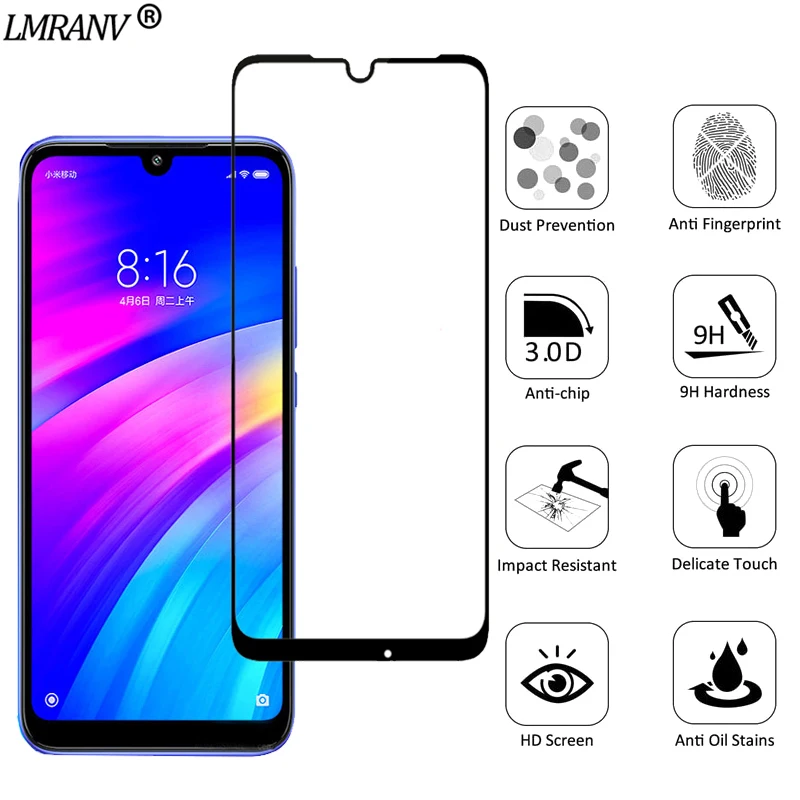 2-в-1 Камера стекло на редми нот 7стекло Redmi 7 3D ззащитное стекло Redmi Note 7 стекло Экран протектор стекло redmi 7a ззащитное стекло редми 7 стекло redmi 7 glass