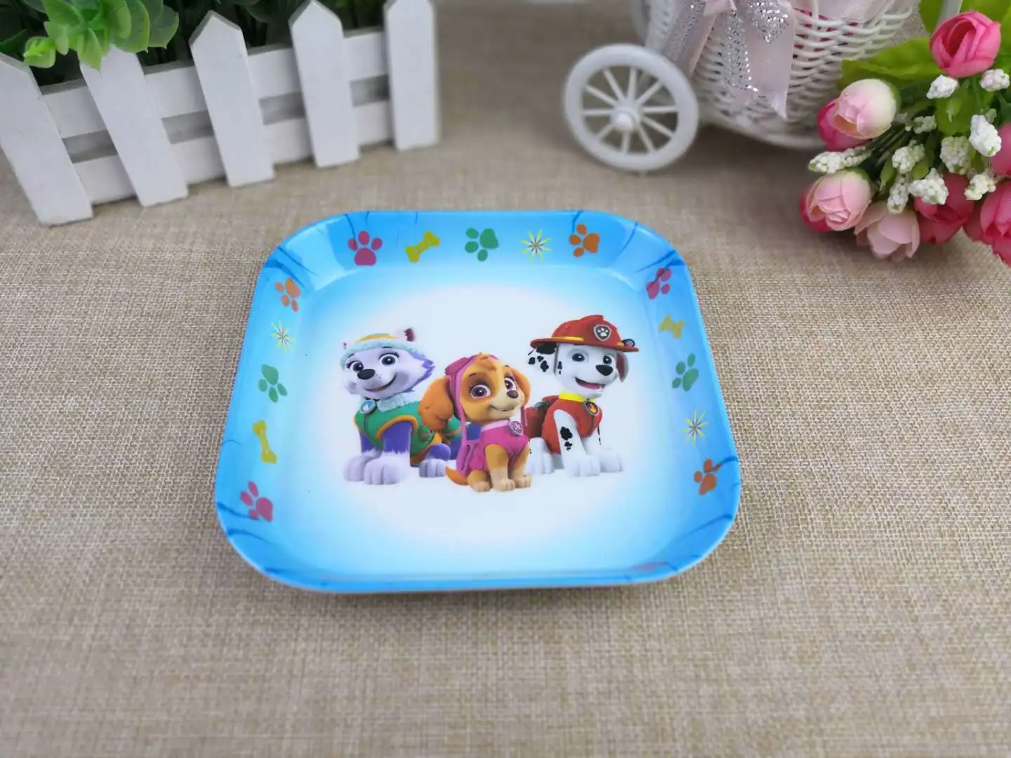 Paw Patrol детские ложки тарелка мультяшная фигурка собачий патруль команда посуда