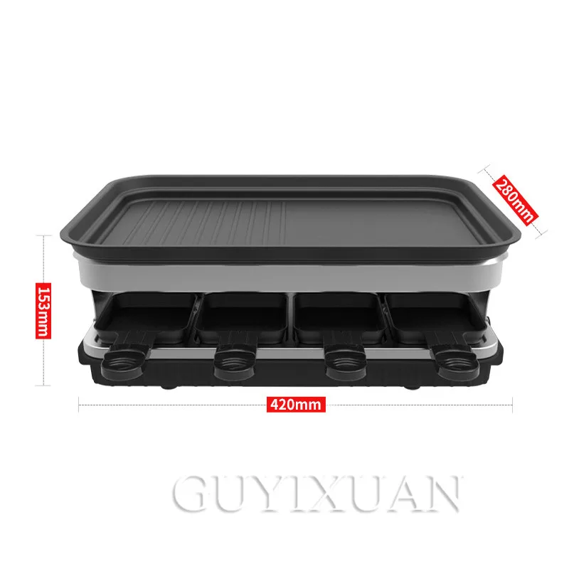

Electric Grill Home Grill Non-stick Barbecue Plate Electric Grill Plate Barbecue Pot Smokeless Grill Machine Teppanyaki Plate