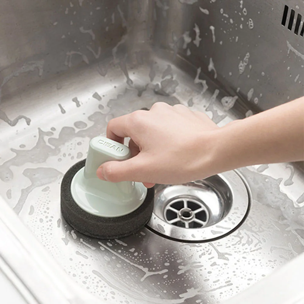 

Dishwashing Device Kitchen Cleaning Brush Cute Short Handle Soft Sponge Brush Cleaning For Bathtub Dish Bowl Pot Pan Gas Stove