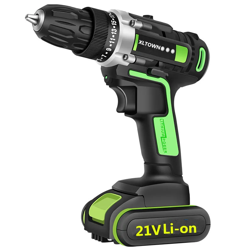 XLTOWN Новая электрическая отвертка с 2 батареями литиевая батарея перезаряжаемая