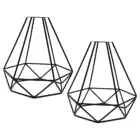2 шт., подвесной светильник в форме алмаза, в металлическом корпусе
