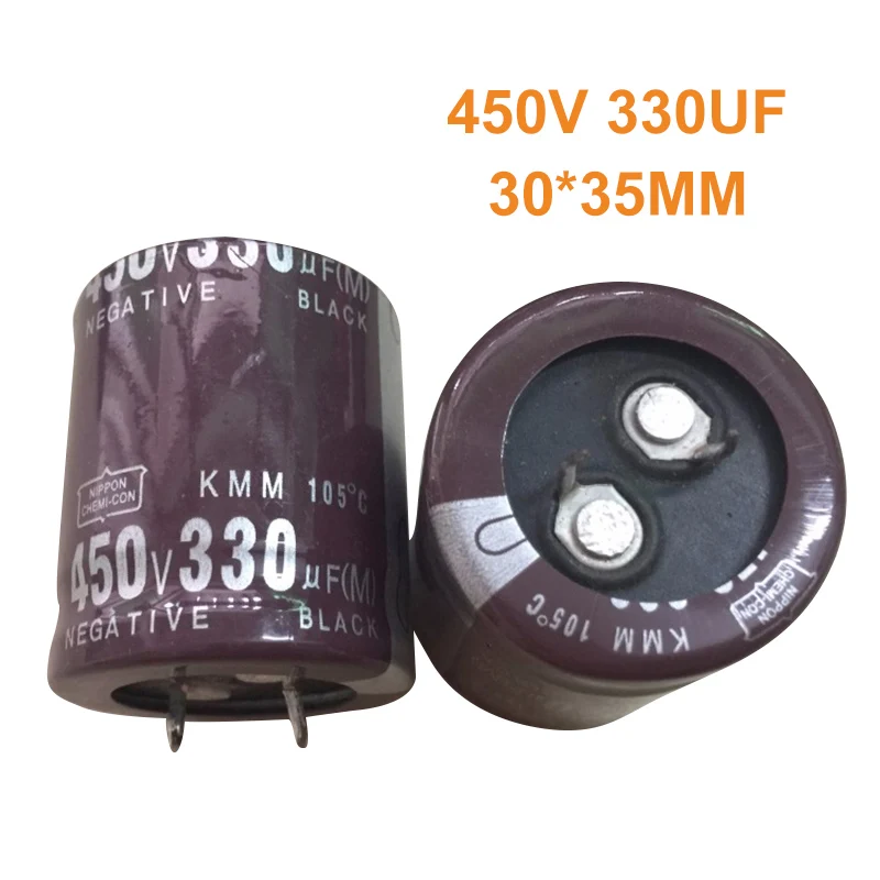 Новый оригинальный алюминиевый электролитический конденсатор 2 шт./лот 450 в 330 мкФ