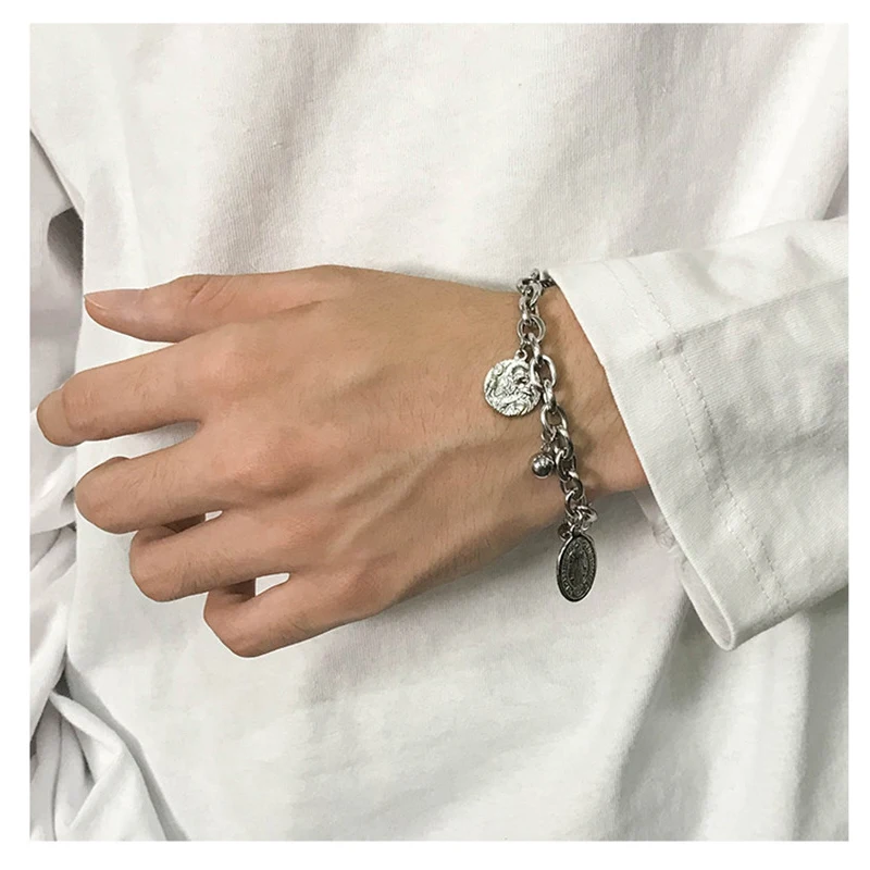 ELSEMODE женский браслет подвеска из нержавеющей стали для мужчин и женщин мужские