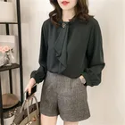 Офисные женские туфли с длинным рукавом Шифоновая блузка Для женщин s Топы и блузки рубашка Для женщин топы Blusas женственные блузы, рубашки для мальчиков