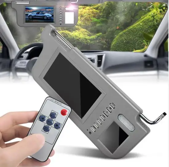 7 дюймовый универсальный солнцезащитный экран TFT ЖК дисплей внутреннее зеркало