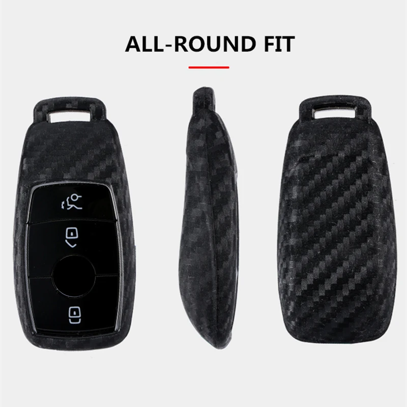 Силиконовый чехол с рисунком из углеродного волокна для Mercedes Benz 2017 E-Class E43 W213 E300 E400