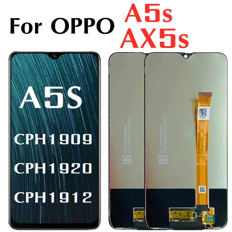 

For OPPO A5s CPH1909 LCD Display Touch Screen Digitizer Replacement screen For OPPO Ax5s lcd Display Assembly