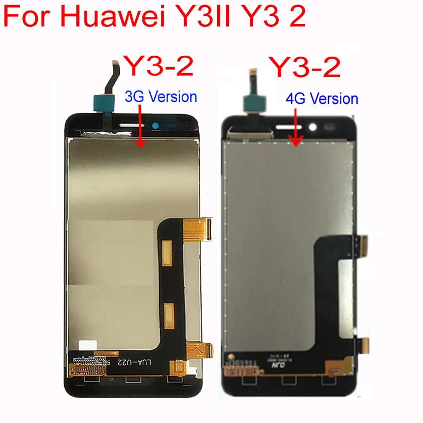 

For Huawei Y3 ii 2 Y3-2LUA-U03 LUA-U23 LUA-L03 LUA-L13 LUA-L23 LUA-L21 LUA-U22 LCD Touch Screen Digitizer Assembly Honor Bee 2