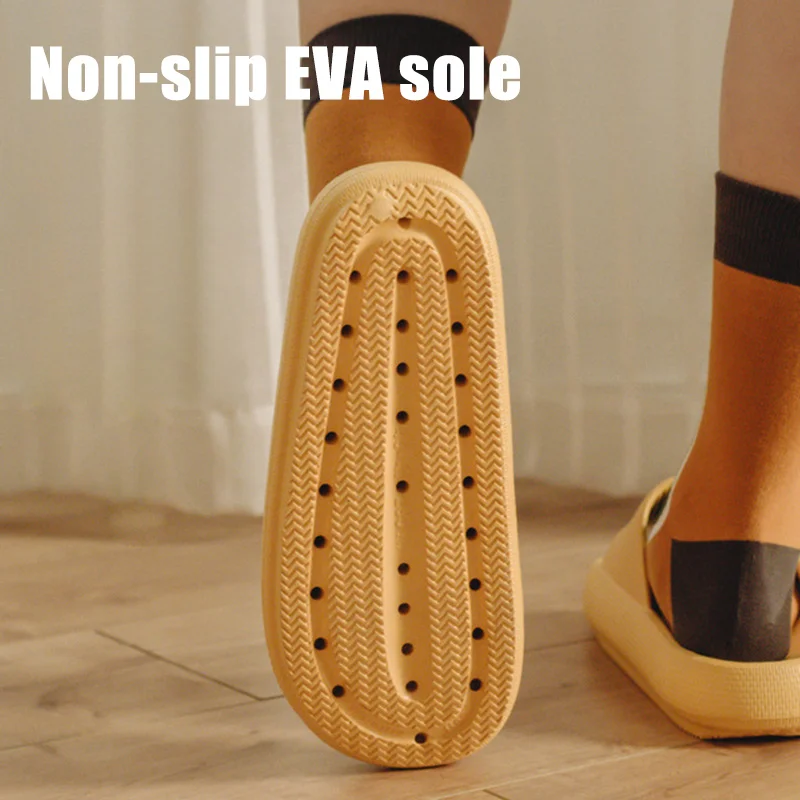 

Super Soft Home Slippers Anti-slip Thick Sole for Bathroom Shower Women Men FS99