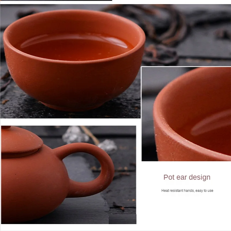 

Chinese tea set tea ceremony tea set purple clay teapot family garden kung fu tea set package gift box