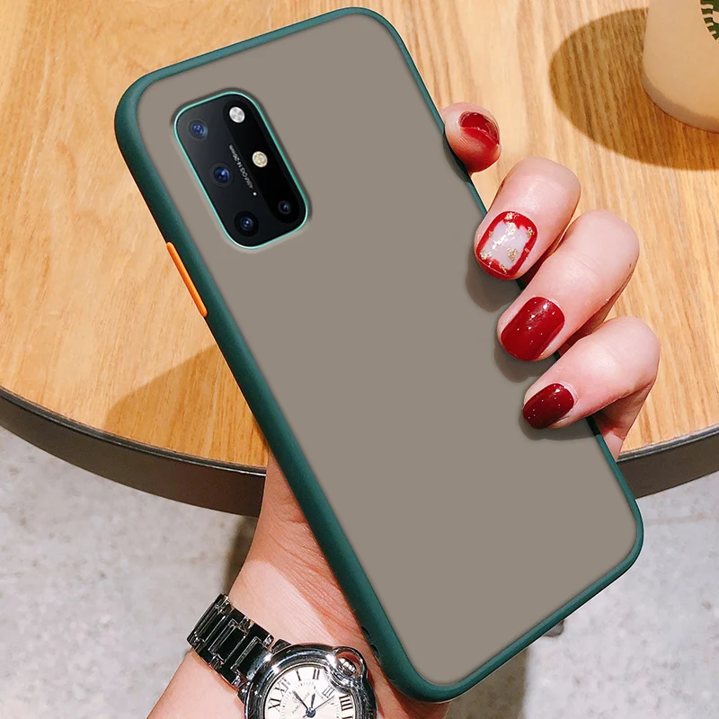 Чехол для OnePlus 8T жесткий прозрачный матовый противоударный чехол телефона one plus 8t