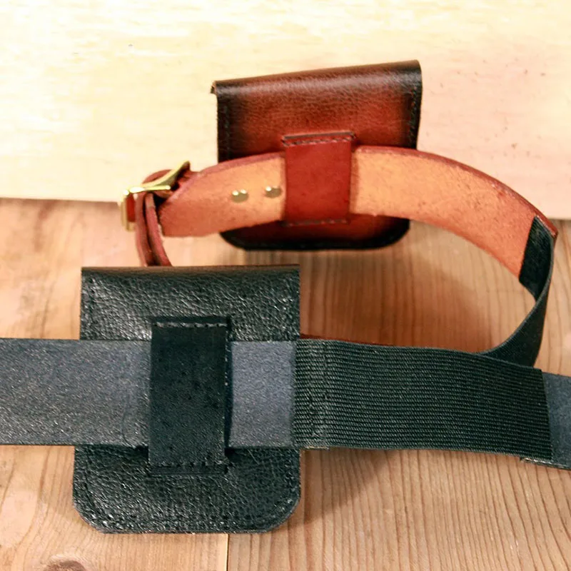 Женский аксессуар в стиле стимпанк и готика кожаная сумочка на бедро ретро-рок