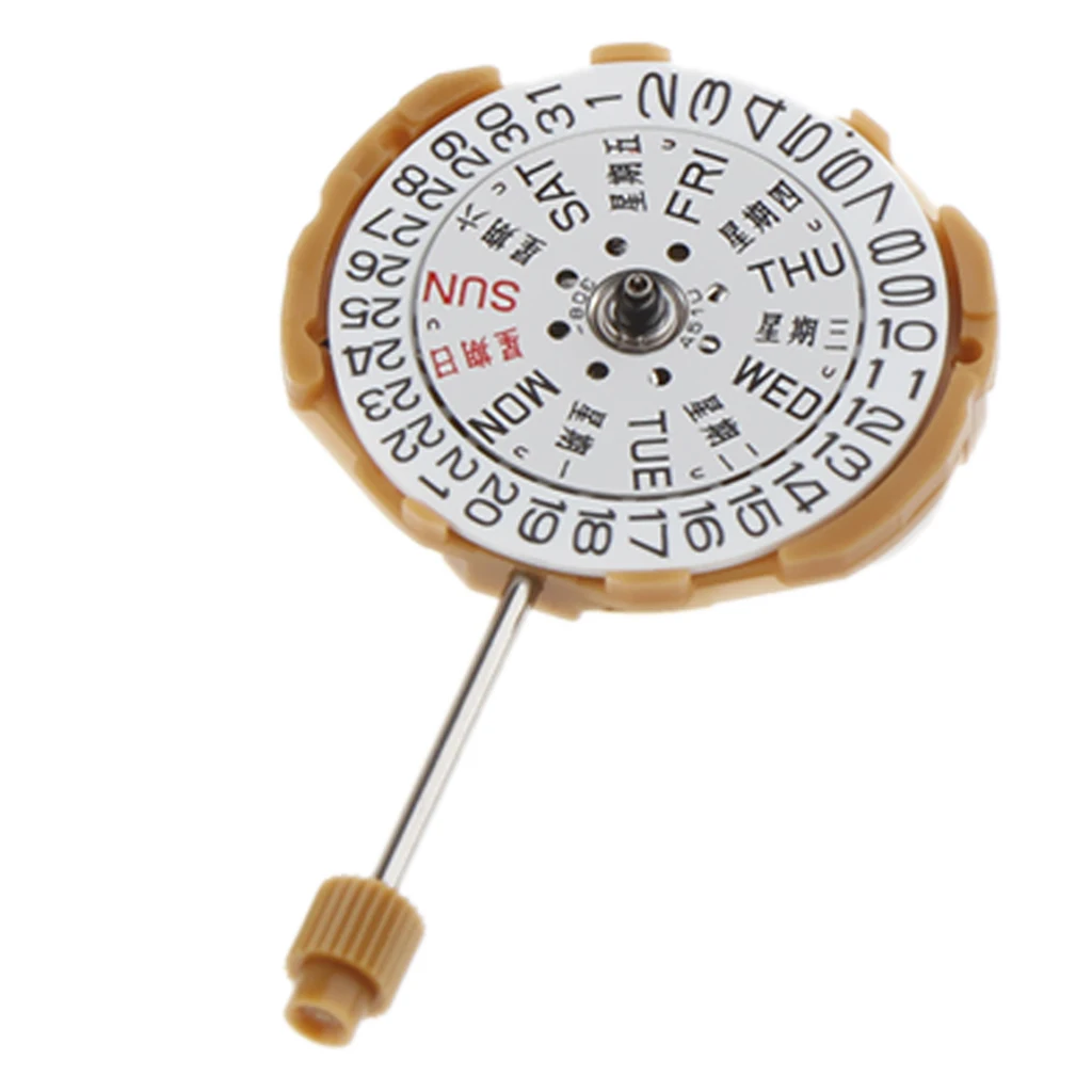 

Calendar Date Day Wide Movement Quartz Watch Movement Replacement Parts DIY